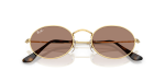 แว่นกันแดด Rayban Oval RB3547-001/1A Arista Light Violet Rayban RB3547 001/1A close-up ด้านหน้า