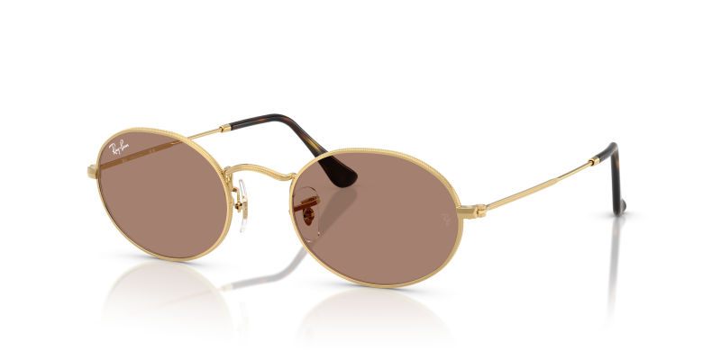 แว่นกันแดด Rayban Oval RB3547-001/1A Arista Light Violet Rayban RB3547 001/1A แว่นกันแดดทรงวงรีสีอะริสต้า ทั้งสองเพศ