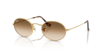 แว่นกันแดด Rayban Oval RB3547-001/51 Arista Clear Gradient Brown Rayban RB3547 001/51 แว่นกันแดดไล่ระดับสีน้ำตาล ทั้งสองเพศ