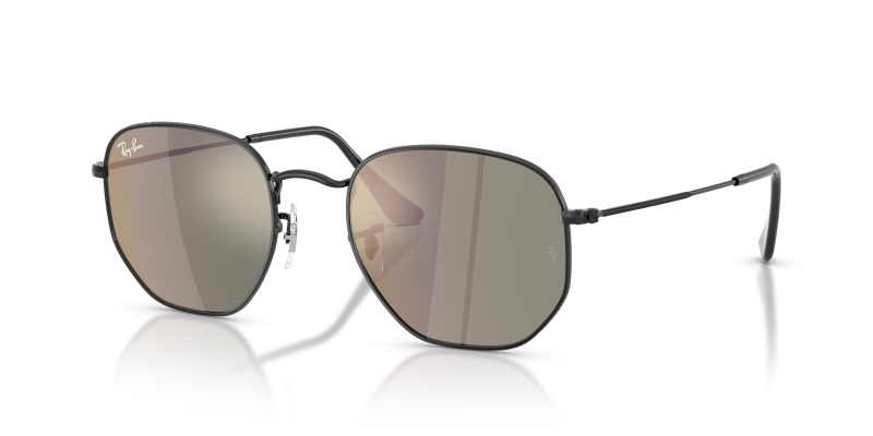 แว่นกันแดด Rayban Hexagonal RB3548N-002/39 Black Bronze Mirror Rayban RB3548N 002/39 แว่นกันแดดเลนส์ปรอทสีบรอนซ์ ทั้งสองเพศ