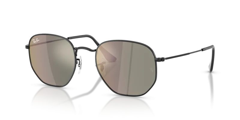 แว่นกันแดด Rayban Hexagonal RB3548N-002/39 Black Bronze Mirror Rayban RB3548N 002/39 แว่นกันแดดเลนส์ปรอทสีบรอนซ์ ทั้งสองเพศ