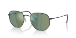แว่นกันแดด Rayban Hexagonal RB3548N-002/68 Black Green Mirror Rayban RB3548N-002/68 แว่นกันแดดกรอบดำเลนส์เขียวมิเรอร์ ทุกเพศ