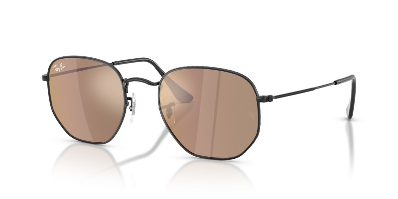 แว่นกันแดด Rayban Hexagonal RB3548N-002/93 Black Brown Mirror Rayban Hexagonal RB3548N 002/93 แว่นกันแดดกรอบเหล็กดำเลนส์ปรอทน้ำตาล ทั้งชายและหญิง