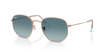 แว่นกันแดด Rayban Hexagonal RB3548N-90353M Copper Blue Gradient แว่นกันแดด Rayban RB3548N-90353M มุมเฉียง สีทองแดง สำหรับทุกเพศ