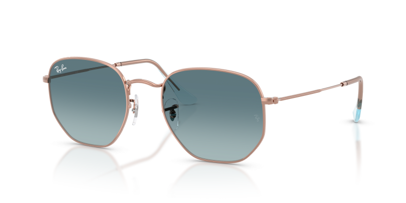 แว่นกันแดด Rayban Hexagonal RB3548N-90353M Copper Blue Gradient แว่นกันแดด Rayban RB3548N-90353M มุมเฉียง สีทองแดง สำหรับทุกเพศ