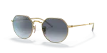 แว่นกันแดด Rayban Jack RB3565-001/86 Arista Blue Gradient Grey Rayban RB3565 001/86 แว่นกันแดดสีอะริสต้าทอง ทรง Jack ยูนิเซ็กซ์