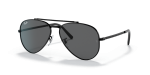 แว่นกันแดด Rayban New Aviator RB3625-002/B1 Black Dark Grey Rayban RB3625 002/B1 แว่นกันแดดทรงนักบินสีดำ ทั้งสองเพศ