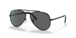 แว่นกันแดด Rayban New Aviator RB3625-002/B1 Black Dark Grey Rayban RB3625 002/B1 แว่นกันแดดทรงนักบินสีดำ ทั้งสองเพศ
