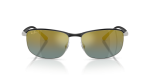 แว่นกันแดด Rayban Chromance RB3671CH-9144J0 Black on Silver Gradient Gold Rayban RB3671CH-9144J0 9144J0 ด้านหน้า
