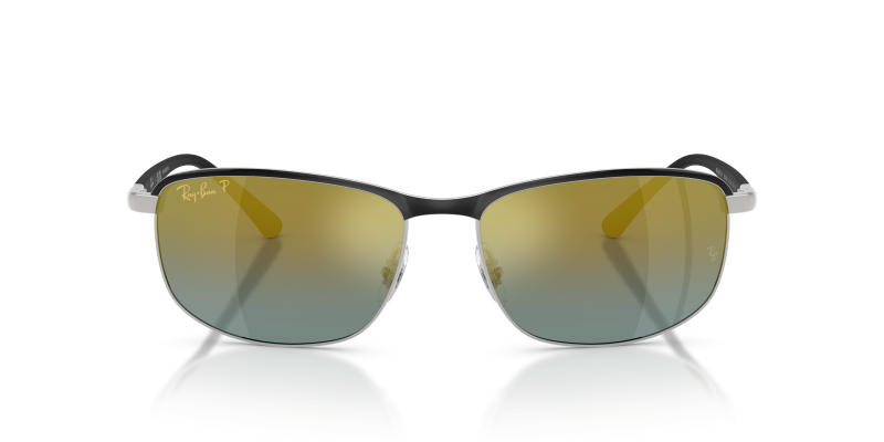 แว่นกันแดด Rayban Chromance RB3671CH-9144J0 Black on Silver Gradient Gold Rayban RB3671CH-9144J0 9144J0 ด้านหน้า