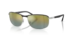 แว่นกันแดด Rayban Chromance RB3671CH-9144J0 Black on Silver Gradient Gold Rayban RB3671CH-9144J0 9144J0 มุมเอียง 3/4