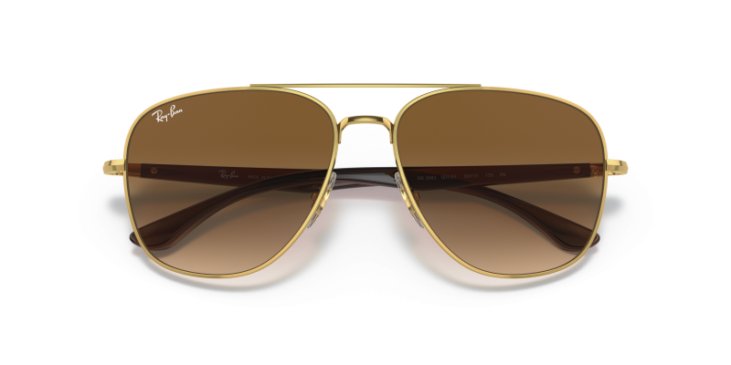 Rayban RB3683 001/51 close-up ด้านหน้า
