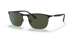 แว่นกันแดด Rayban RB3686-186/31 Black Green Rayban RB3686-186/31 186/31 แว่นกันแดดสีดำเลนส์เขียว สำหรับทุกเพศ