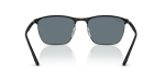 แว่นกันแดด Rayban RB3686-186/3R Matte Black On Black Dark Blue Polarized Rayban RB3686 186/3R ขาแว่นด้านใน