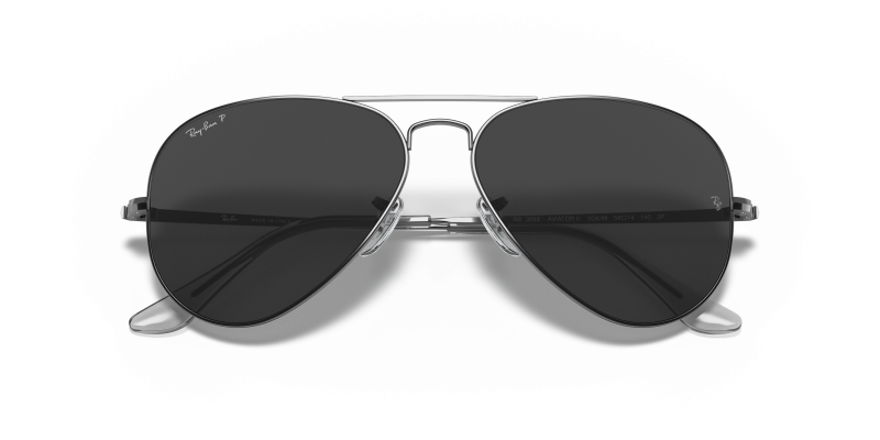Rayban Aviator Metal II RB3689-004/48 004/48 close-up ด้านหน้า