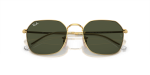 แว่นกันแดด Rayban Jim RB3694-001/31 Arista Green Rayban Jim RB3694-001/31 close-up ด้านหน้า