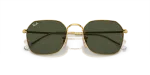 แว่นกันแดด Rayban Jim RB3694-001/31 Arista Green Rayban Jim RB3694-001/31 close-up ด้านหน้า
