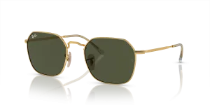 Rayban Jim RB3694-001/31 แว่นกันแดดทรงเรขาคณิตสีอะริสต้าทอง สำหรับทุกเพศ