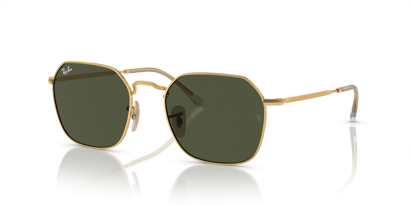 แว่นกันแดด Rayban Jim RB3694-001/31 Arista Green Rayban Jim RB3694-001/31 แว่นกันแดดทรงเรขาคณิตสีอะริสต้าทอง สำหรับทุกเพศ