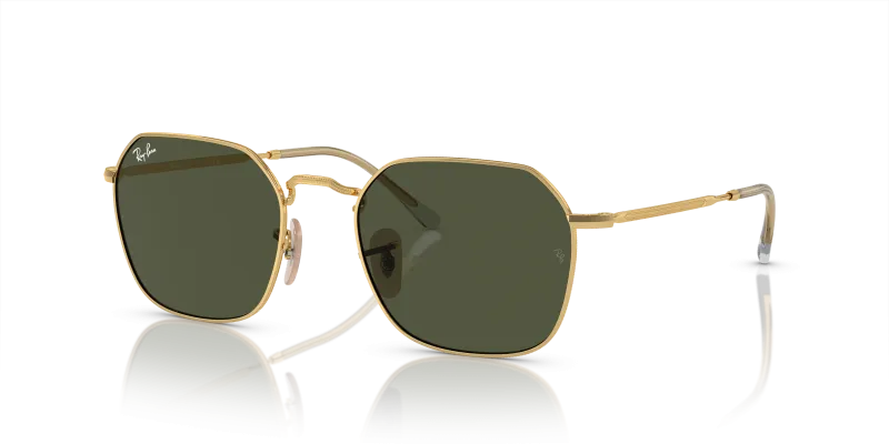 แว่นกันแดด Rayban Jim RB3694-001/31 Arista Green Rayban Jim RB3694-001/31 แว่นกันแดดทรงเรขาคณิตสีอะริสต้าทอง สำหรับทุกเพศ