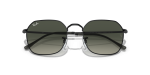แว่นกันแดด Rayban Jim RB3694-002/71 Black Grey Gradient Rayban Jim RB3694-002/71 close-up ด้านหน้า