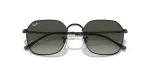 แว่นกันแดด Rayban Jim RB3694-002/71 Black Grey Gradient Rayban Jim RB3694-002/71 close-up ด้านหน้า