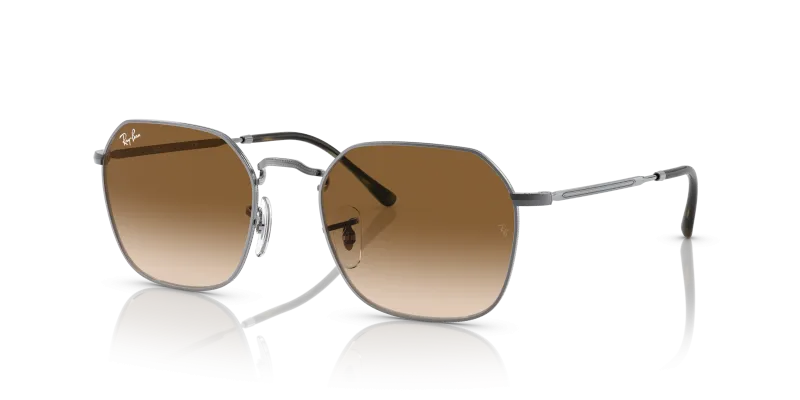 Rayban Jim RB3694-004/51 004/51 แว่นกันแดดกันเมทัลเลนส์ไล่ระดับน้ำตาล สำหรับทุกเพศ