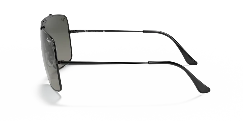 แว่นกันแดด Rayban Wings II RB3697-002/11 002/11 มุมข้าง ทรงสี่เหลี่ยมจัตุรัสบานกว้าง XXL