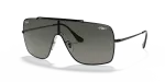 แว่นกันแดด Rayban Wings II RB3697-002/11 Black Grey Gradient Rayban Wings II RB3697-002/11 002/11 แว่นกันแดดกรอบดำเลนส์ไล่ระดับเทา สำหรับผู้ชาย
