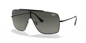 Rayban Wings II RB3697-002/11 002/11 แว่นกันแดดกรอบดำเลนส์ไล่ระดับเทา สำหรับผู้ชาย
