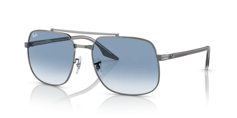 แว่นกันแดด Rayban RB3699-004/3F Gunmetal Clear Gradient Blue Rayban RB3699 004/3F แว่นกันแดดกันเมทัล-น้ำเงินไล่ระดับ สำหรับทุกเพศ