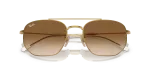 แว่นกันแดด Rayban RB3707-001/51 Arista Clear Gradient Brown Rayban RB3707 001/51 close-up ด้านหน้า