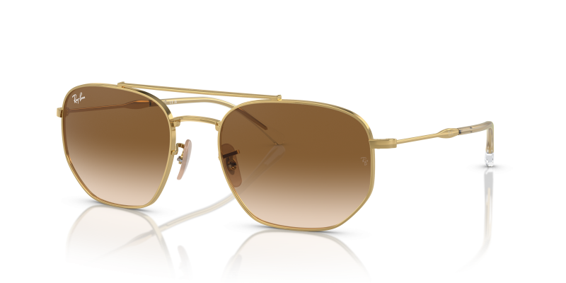 แว่นกันแดด Rayban RB3707-001/51 Arista Clear Gradient Brown Rayban RB3707 001/51 แว่นกันแดดสีอะริสต้าทอง ไซซ์ใหญ่ ยูนิเซ็กซ์