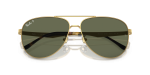 แว่นกันแดด Rayban RB3712D-001/9A Arista Dark Green Polarized Rayban RB3712D 001/9A close-up ด้านหน้า