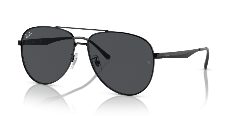 แว่นกันแดด Rayban RB3712D-002/87 Black Dark Grey Rayban RB3712D-002/87 แว่นกันแดดสีดำเงา เลนส์เทาเข้ม ทรงนักบินฟิตติ้งกว้าง ทุกเพศ