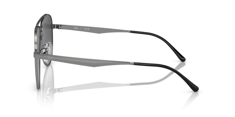 แว่นกันแดด Rayban RB3712D-004/8G 004/8G มุมข้าง ทรงนักบินคานต่ำ Low Bridge Fit