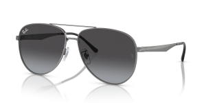 Rayban RB3712D-004/8G 004/8G แว่นกันแดดกันเมทัลเลนส์ไล่ระดับเทา สำหรับทุกเพศ