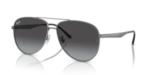 Rayban RB3712D-004/8G 004/8G แว่นกันแดดกันเมทัลเลนส์ไล่ระดับเทา สำหรับทุกเพศ