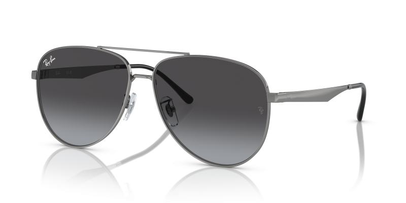 Rayban RB3712D-004/8G 004/8G แว่นกันแดดกันเมทัลเลนส์ไล่ระดับเทา สำหรับทุกเพศ
