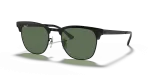 Rayban RB3716-186/58 แว่นกันแดดทรงบราวไลน์สีดำด้าน เลนส์เขียวโพลาไรซ์ สำหรับทุกเพศ