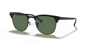 Rayban RB3716-186/58 แว่นกันแดดทรงบราวไลน์สีดำด้าน เลนส์เขียวโพลาไรซ์ สำหรับทุกเพศ