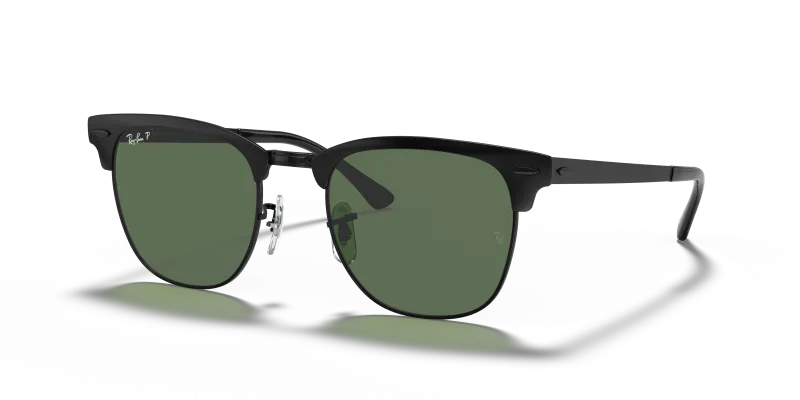 Rayban RB3716-186/58 แว่นกันแดดทรงบราวไลน์สีดำด้าน เลนส์เขียวโพลาไรซ์ สำหรับทุกเพศ