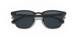 แว่นกันแดด Rayban Clubmaster Metal RB3716-186/R5 Matte Black Blue Rayban Clubmaster Metal RB3716-186/R5 close-up ด้านหน้า