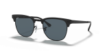 แว่นกันแดด Rayban Clubmaster Metal RB3716-186/R5 Matte Black Blue Rayban Clubmaster Metal RB3716-186/R5 แว่นกันแดดทรงบราวไลน์สีดำด้าน สำหรับทุกเพศ