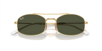 แว่นกันแดด Rayban RB3719-001/31 Arista Green G-15 Rayban RB3719 001/31 close-up ด้านหน้า