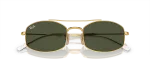 แว่นกันแดด Rayban RB3719-001/31 Arista Green G-15 Rayban RB3719 001/31 close-up ด้านหน้า