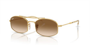 Rayban RB3719-001/51 แว่นกันแดดทรงวงรีสีอะริสต้าทอง สำหรับทุกเพศ
