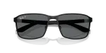 แว่นกันแดด Rayban RB3721-002/B1 Black Dark Grey Polarized Rayban RB3721 002/B1 close-up ด้านหน้า