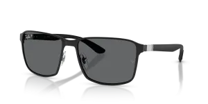 Rayban RB3721 002/B1 แว่นกันแดดดำ-เทาเข้มโพลาไรซ์ สำหรับทุกเพศ