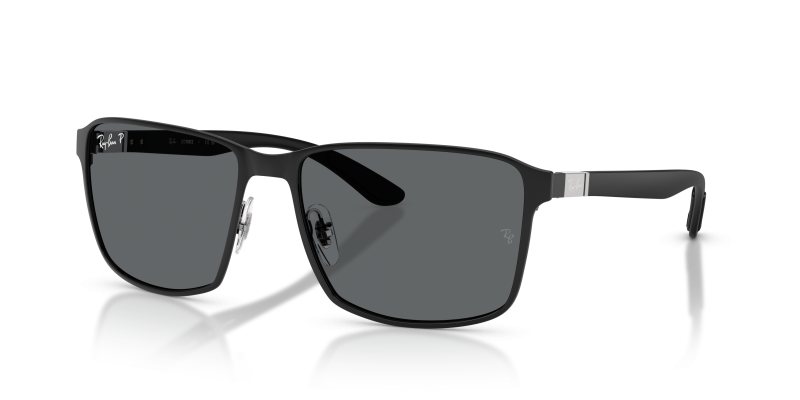 Rayban RB3721 002/B1 แว่นกันแดดดำ-เทาเข้มโพลาไรซ์ สำหรับทุกเพศ